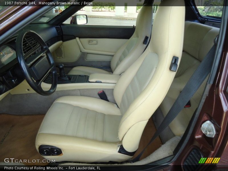 Mahogany Brown Metallic / Beige 1987 Porsche 944