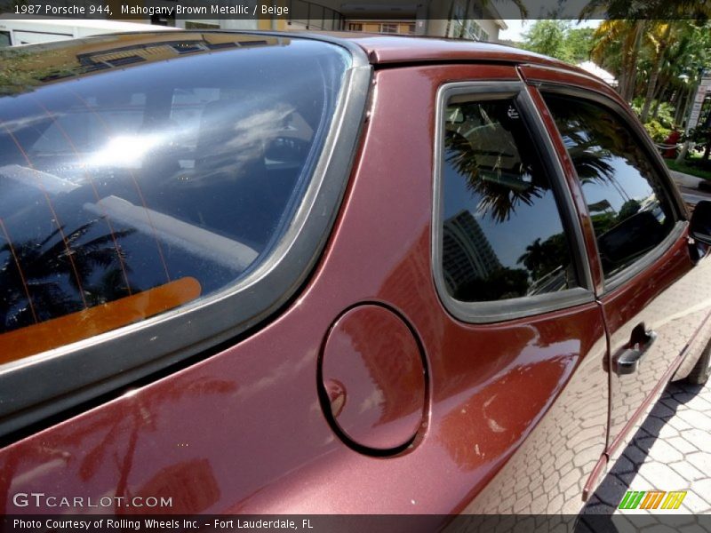 Mahogany Brown Metallic / Beige 1987 Porsche 944