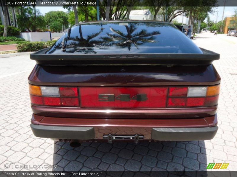 Mahogany Brown Metallic / Beige 1987 Porsche 944