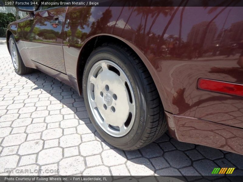 Mahogany Brown Metallic / Beige 1987 Porsche 944