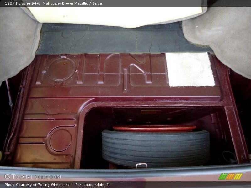 Mahogany Brown Metallic / Beige 1987 Porsche 944