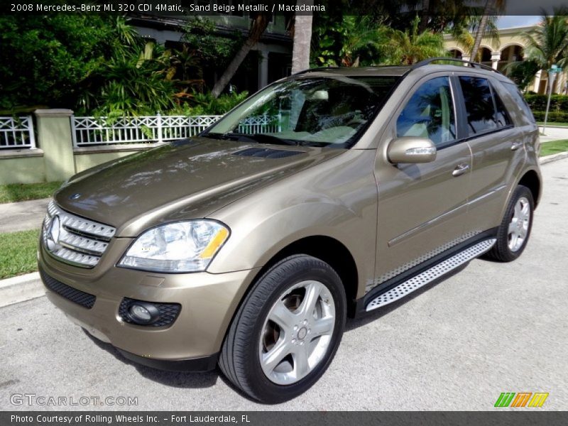 Sand Beige Metallic / Macadamia 2008 Mercedes-Benz ML 320 CDI 4Matic