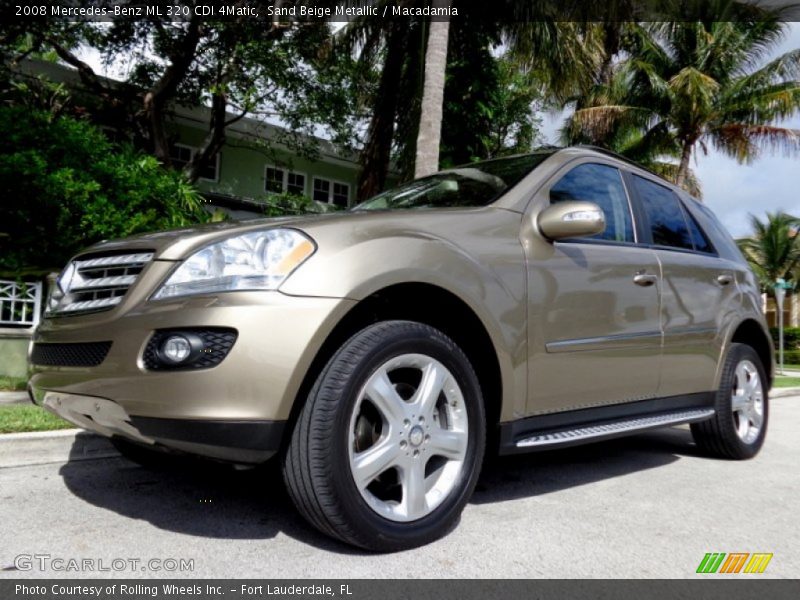 Sand Beige Metallic / Macadamia 2008 Mercedes-Benz ML 320 CDI 4Matic