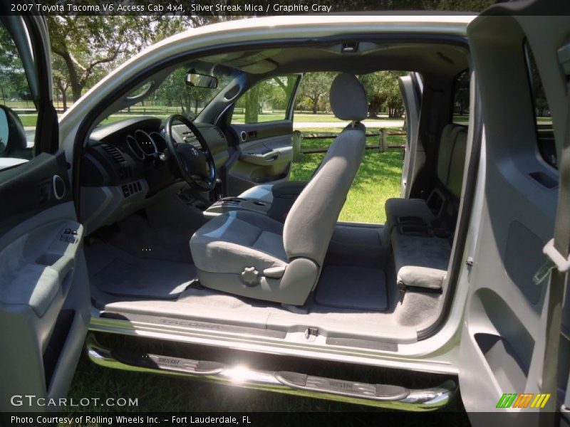Silver Streak Mica / Graphite Gray 2007 Toyota Tacoma V6 Access Cab 4x4