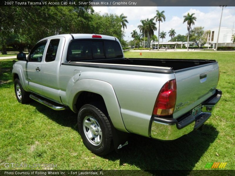 Silver Streak Mica / Graphite Gray 2007 Toyota Tacoma V6 Access Cab 4x4