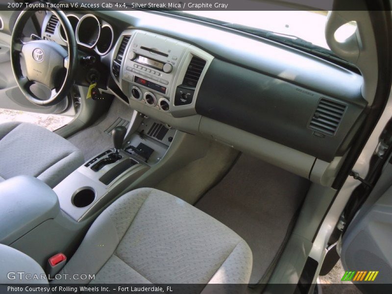 Silver Streak Mica / Graphite Gray 2007 Toyota Tacoma V6 Access Cab 4x4