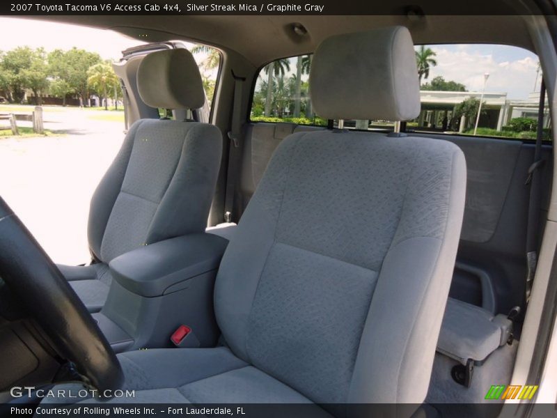 Silver Streak Mica / Graphite Gray 2007 Toyota Tacoma V6 Access Cab 4x4