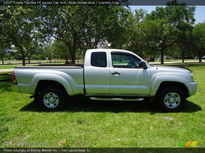 Silver Streak Mica / Graphite Gray 2007 Toyota Tacoma V6 Access Cab 4x4