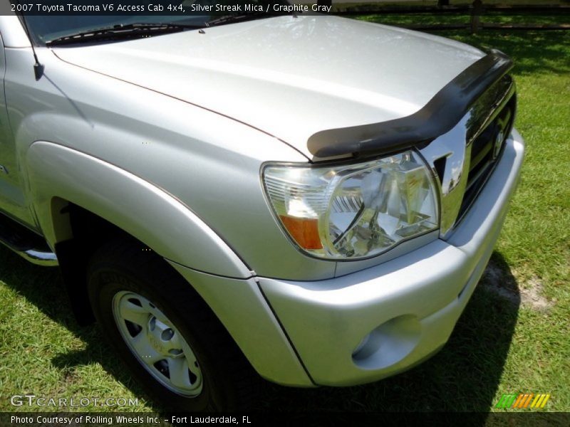 Silver Streak Mica / Graphite Gray 2007 Toyota Tacoma V6 Access Cab 4x4