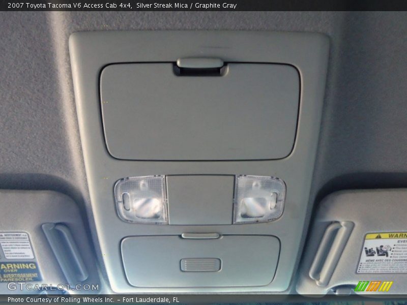 Silver Streak Mica / Graphite Gray 2007 Toyota Tacoma V6 Access Cab 4x4