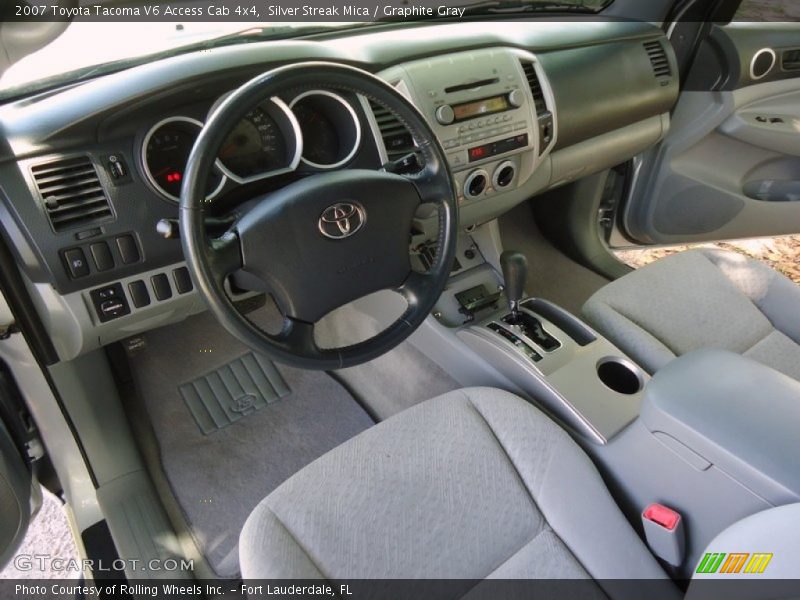 Silver Streak Mica / Graphite Gray 2007 Toyota Tacoma V6 Access Cab 4x4