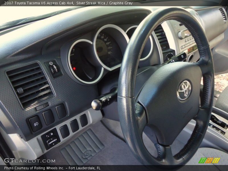 Silver Streak Mica / Graphite Gray 2007 Toyota Tacoma V6 Access Cab 4x4