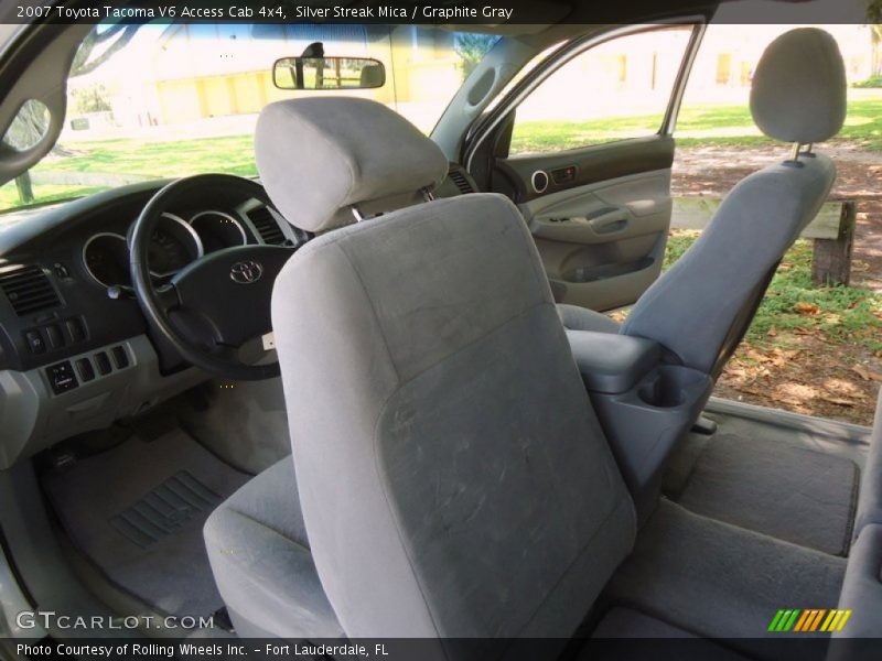 Silver Streak Mica / Graphite Gray 2007 Toyota Tacoma V6 Access Cab 4x4
