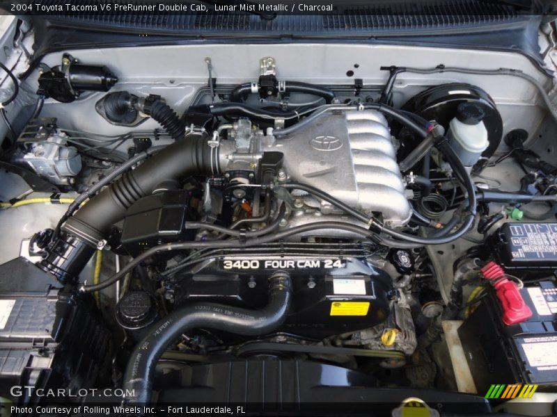 Lunar Mist Metallic / Charcoal 2004 Toyota Tacoma V6 PreRunner Double Cab
