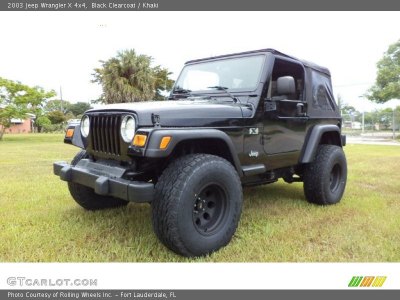 Black Clearcoat / Khaki 2003 Jeep Wrangler X 4x4