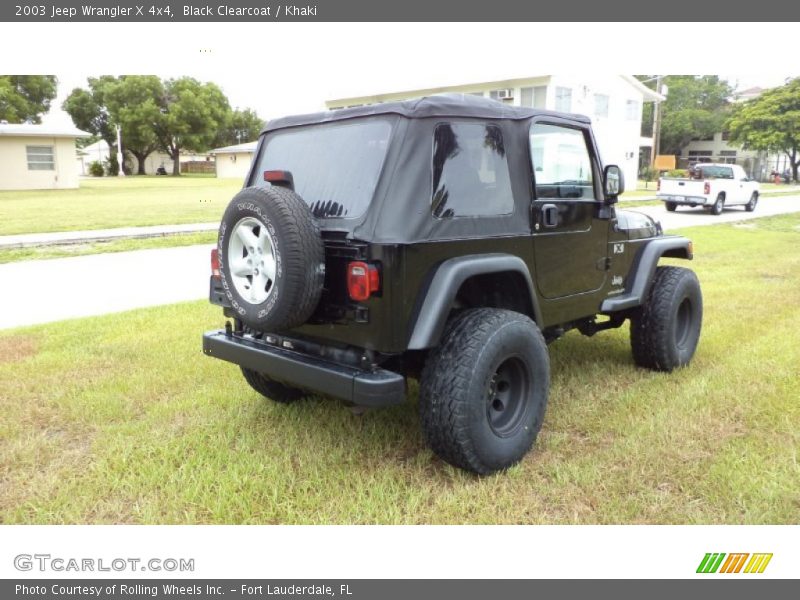 Black Clearcoat / Khaki 2003 Jeep Wrangler X 4x4