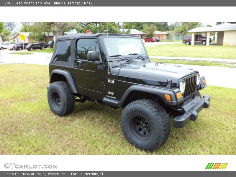 Black Clearcoat / Khaki 2003 Jeep Wrangler X 4x4