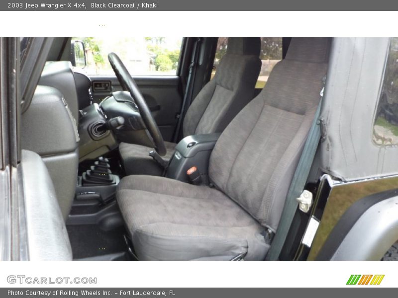 Black Clearcoat / Khaki 2003 Jeep Wrangler X 4x4