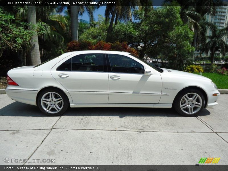 Alabaster White / Charcoal 2003 Mercedes-Benz S 55 AMG Sedan
