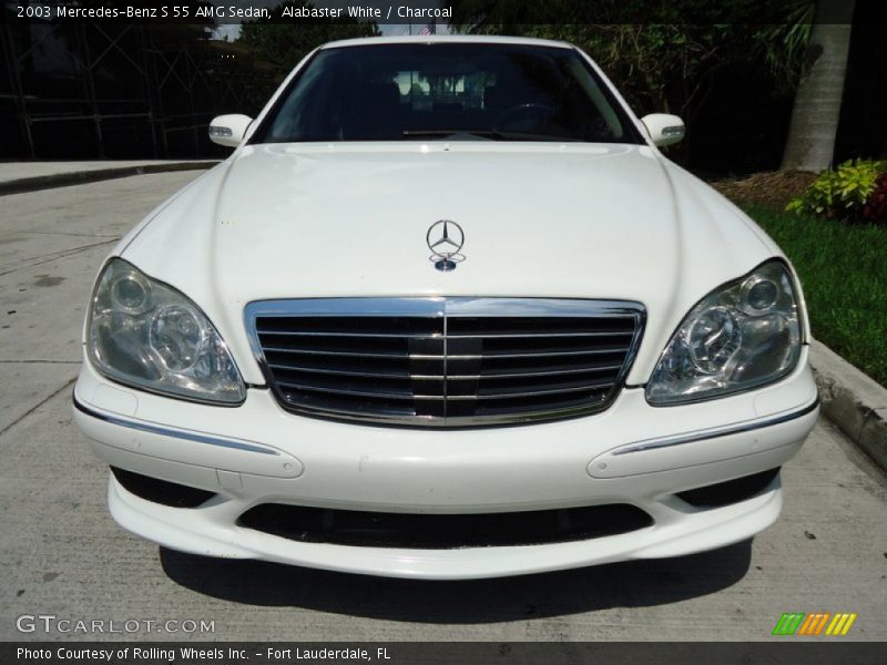 Alabaster White / Charcoal 2003 Mercedes-Benz S 55 AMG Sedan