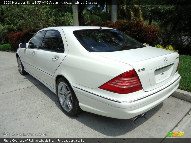 Alabaster White / Charcoal 2003 Mercedes-Benz S 55 AMG Sedan
