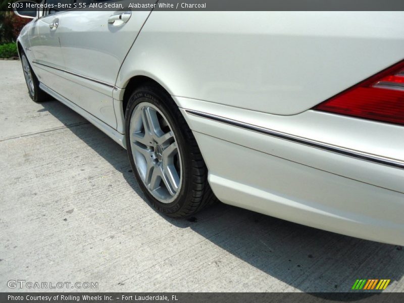 Alabaster White / Charcoal 2003 Mercedes-Benz S 55 AMG Sedan