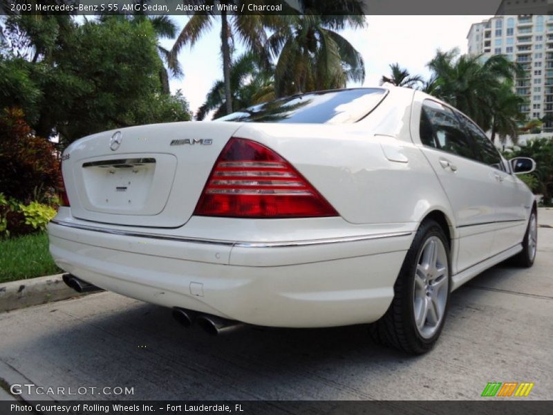 Alabaster White / Charcoal 2003 Mercedes-Benz S 55 AMG Sedan
