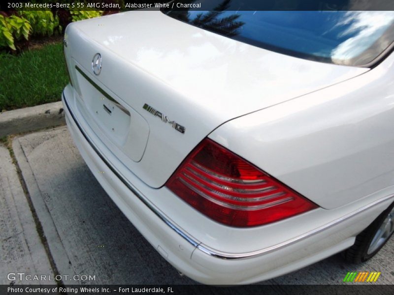 Alabaster White / Charcoal 2003 Mercedes-Benz S 55 AMG Sedan