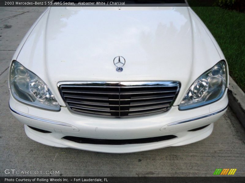 Alabaster White / Charcoal 2003 Mercedes-Benz S 55 AMG Sedan