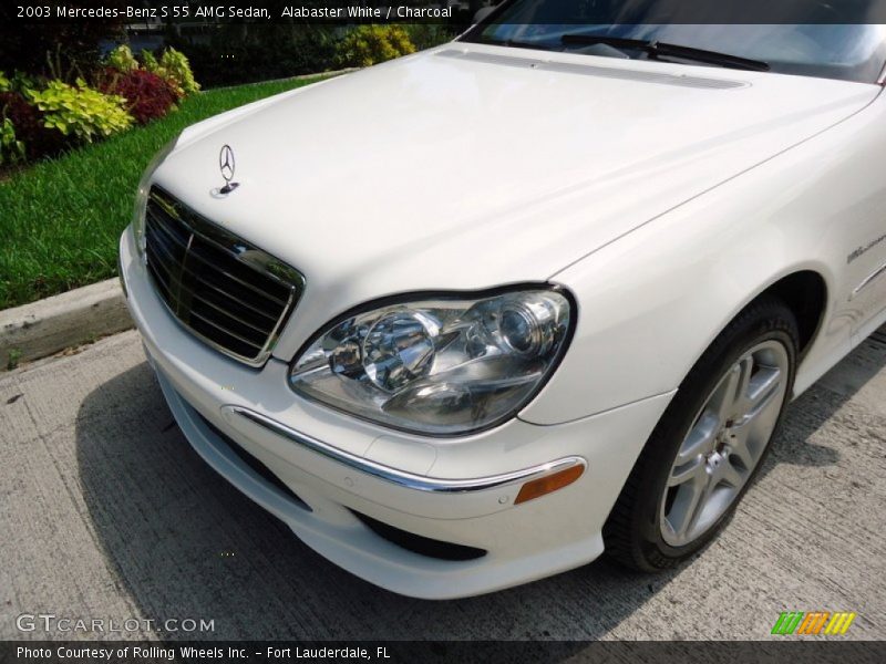 Alabaster White / Charcoal 2003 Mercedes-Benz S 55 AMG Sedan