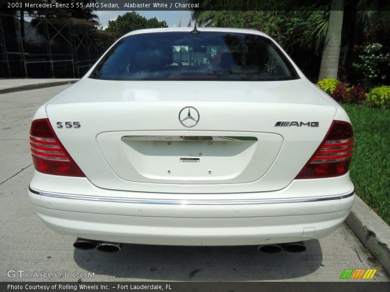Alabaster White / Charcoal 2003 Mercedes-Benz S 55 AMG Sedan