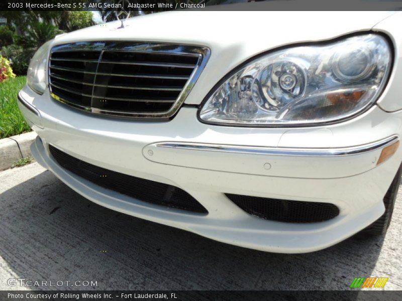 Alabaster White / Charcoal 2003 Mercedes-Benz S 55 AMG Sedan