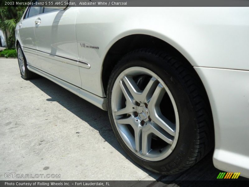 Alabaster White / Charcoal 2003 Mercedes-Benz S 55 AMG Sedan