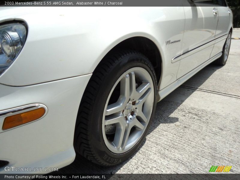 Alabaster White / Charcoal 2003 Mercedes-Benz S 55 AMG Sedan