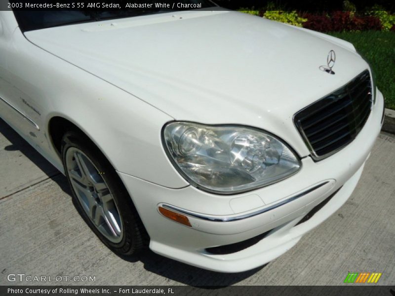 Alabaster White / Charcoal 2003 Mercedes-Benz S 55 AMG Sedan