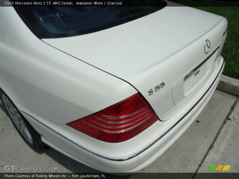 Alabaster White / Charcoal 2003 Mercedes-Benz S 55 AMG Sedan