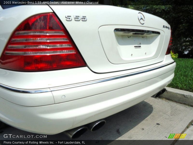 Alabaster White / Charcoal 2003 Mercedes-Benz S 55 AMG Sedan