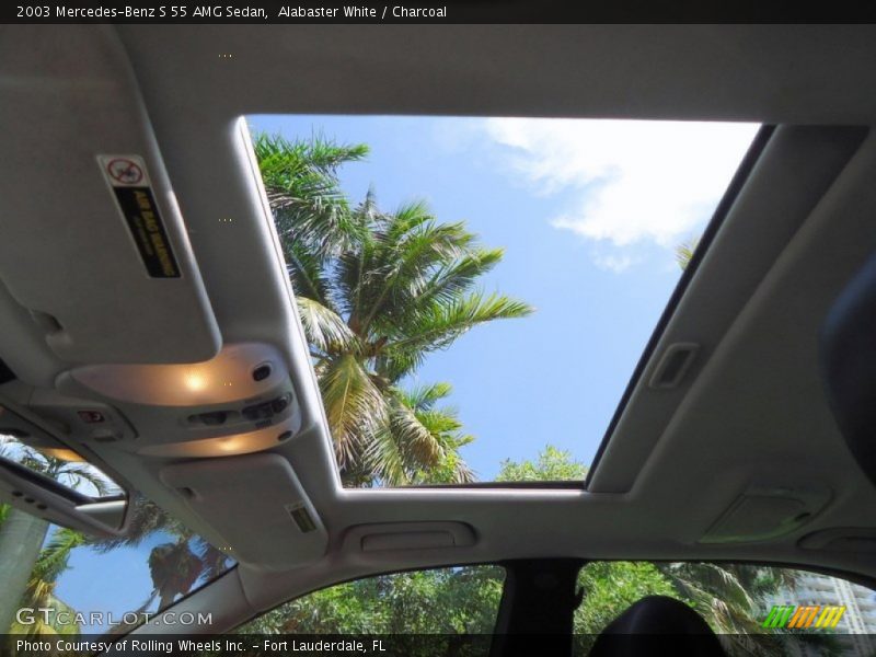 Alabaster White / Charcoal 2003 Mercedes-Benz S 55 AMG Sedan