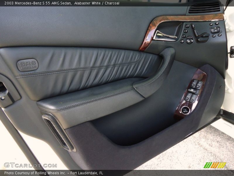 Alabaster White / Charcoal 2003 Mercedes-Benz S 55 AMG Sedan