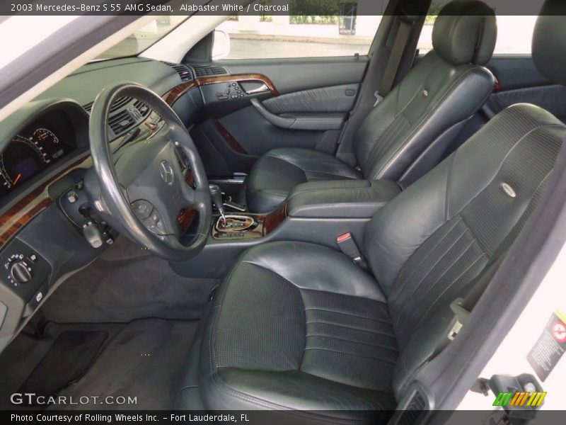 Alabaster White / Charcoal 2003 Mercedes-Benz S 55 AMG Sedan