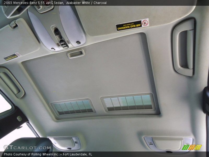 Alabaster White / Charcoal 2003 Mercedes-Benz S 55 AMG Sedan