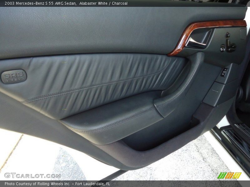 Alabaster White / Charcoal 2003 Mercedes-Benz S 55 AMG Sedan