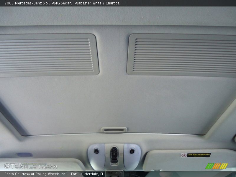 Alabaster White / Charcoal 2003 Mercedes-Benz S 55 AMG Sedan