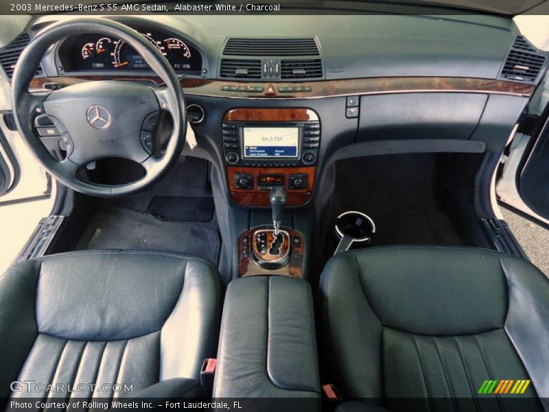 Alabaster White / Charcoal 2003 Mercedes-Benz S 55 AMG Sedan