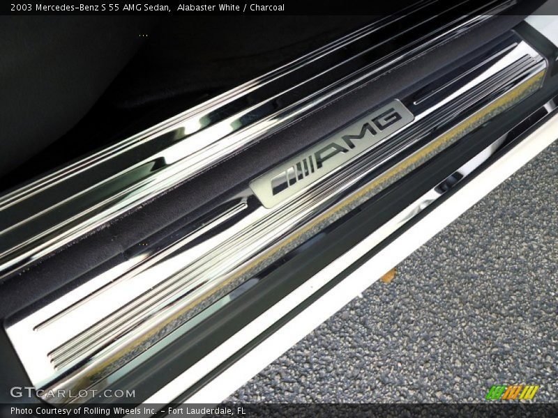 Alabaster White / Charcoal 2003 Mercedes-Benz S 55 AMG Sedan