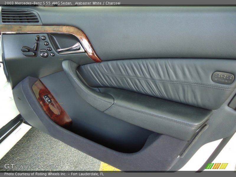 Alabaster White / Charcoal 2003 Mercedes-Benz S 55 AMG Sedan