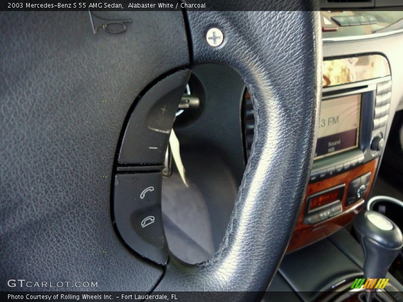 Alabaster White / Charcoal 2003 Mercedes-Benz S 55 AMG Sedan