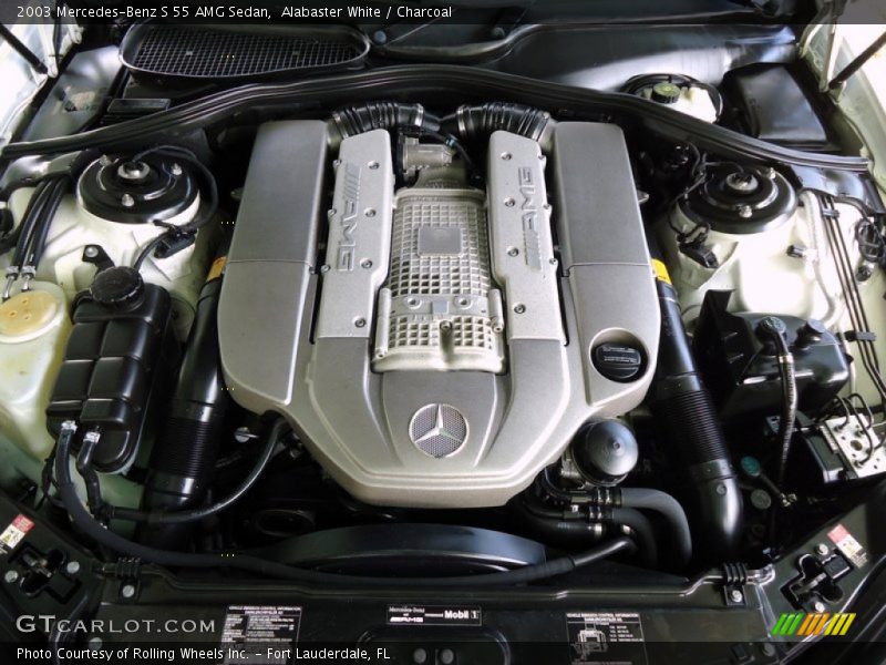 Alabaster White / Charcoal 2003 Mercedes-Benz S 55 AMG Sedan
