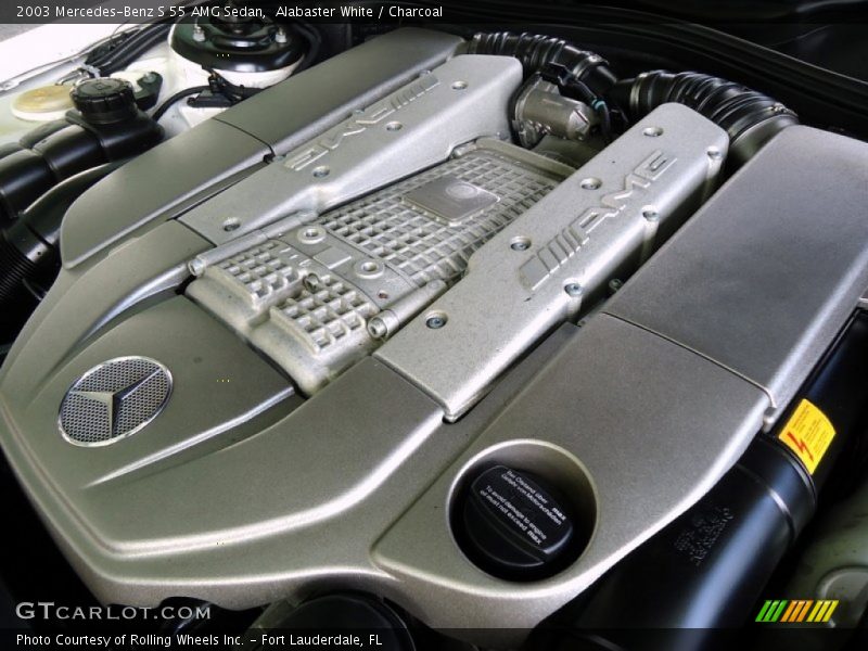 Alabaster White / Charcoal 2003 Mercedes-Benz S 55 AMG Sedan