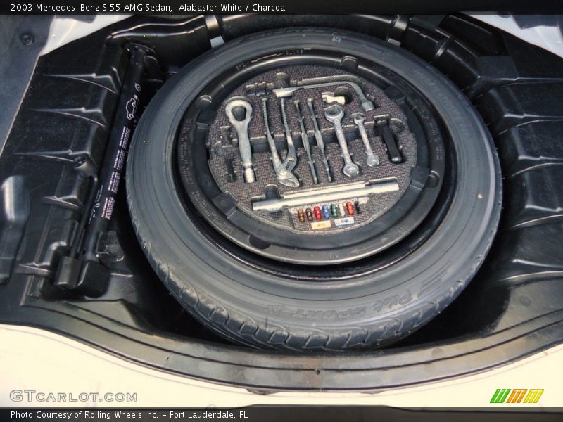 Alabaster White / Charcoal 2003 Mercedes-Benz S 55 AMG Sedan